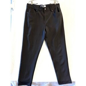 Mister‎ Tech Wear Pants Men 36x32 Black Slim Fit Golf Performance Stretch